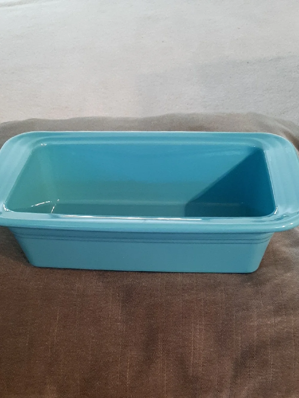 Fiesta Turquoise Ceramic Loaf Pan